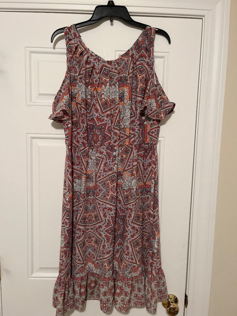 Lauren Conrad open shoulder casual dress